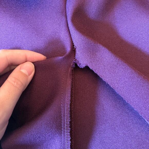 Elliatt Strapless Purple Midi Dress with Ruffle Detail | Size Small 812B2 - Picture 6 of 15